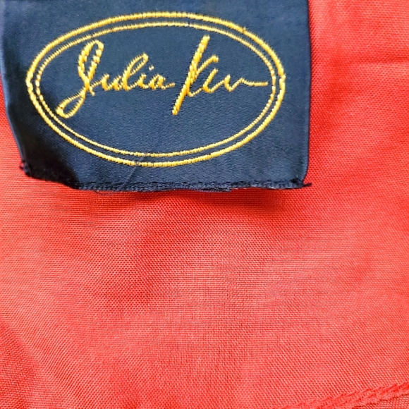 VINTAGE JULIA KEN KIMONO 🌸 Brown Floral Embroidered Jacket • Straight Cropped - Picture 15 of 17